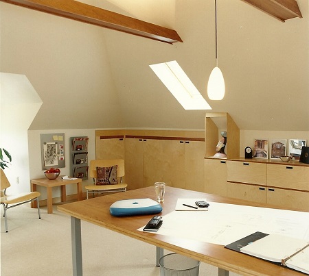 attic office remodel